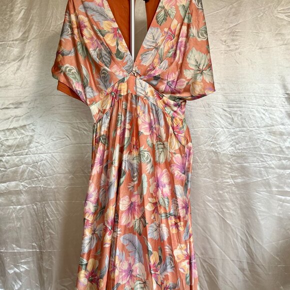 Showpo Women’s | Sophia Maxi Dress Multi Floral | Size 10 - Picture 3 of 5